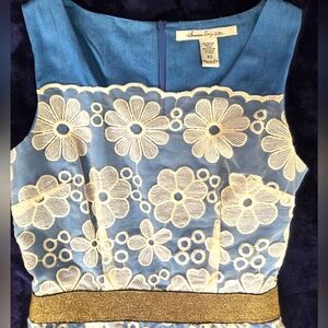 American Rag Blue and White Floral Dress, Size XS